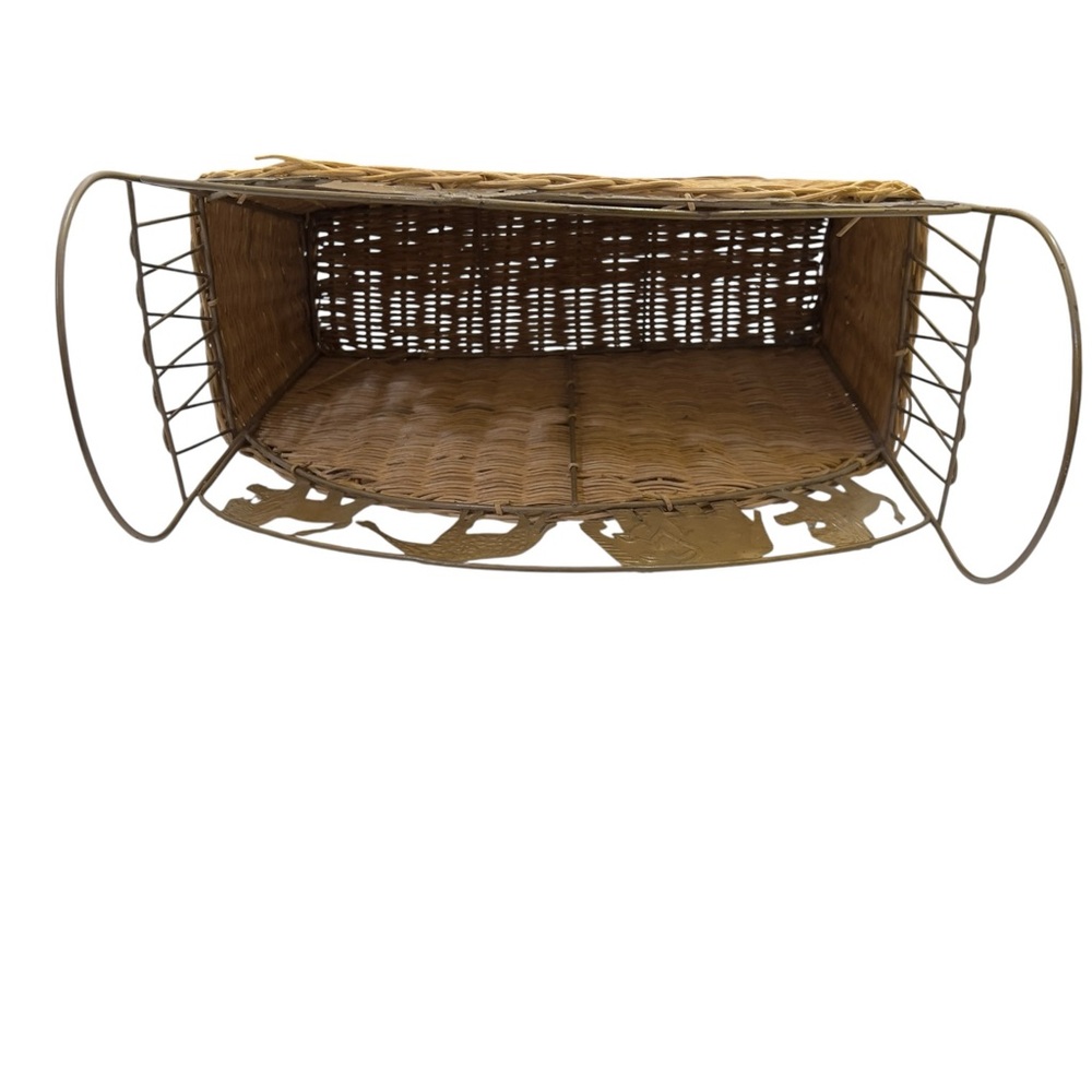 Vintage Wicker Safari Magazine Rack - Picture 5 of 16